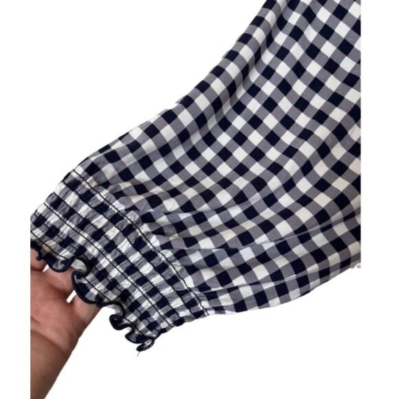 Draper James Jo Dee Dress Gingham Nassau Navy NWT SIZE 1X - Picture 4 of 8